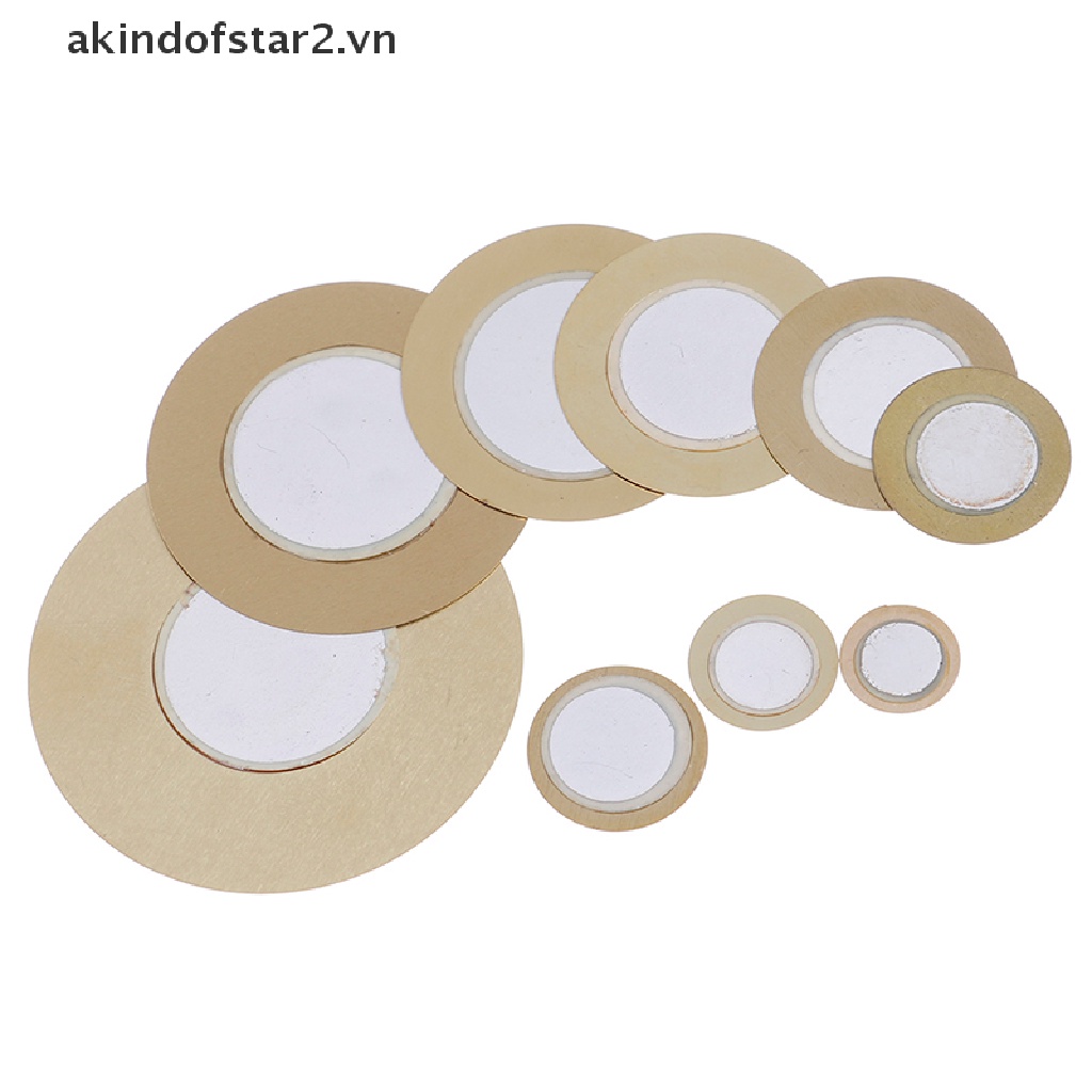 10 đĩa trống kích hoạt cảm biến âm thanh piezo 12-50mm