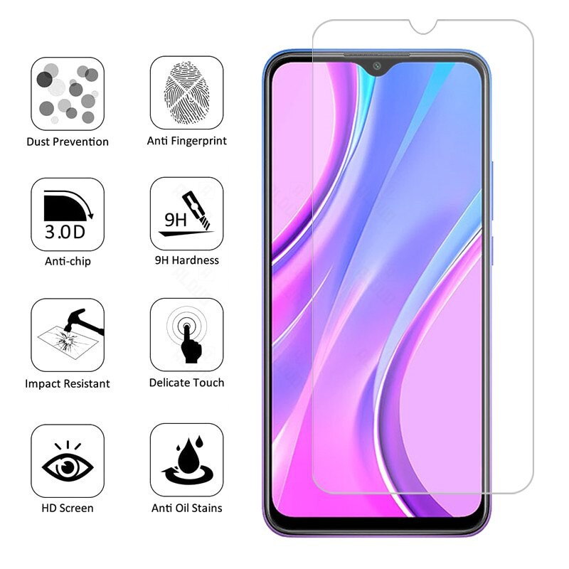 Miếng Dán Kính Cường Lực 2.5D Cho Xiaomi Redmi 9, Dán Màn Hình Redmi 9