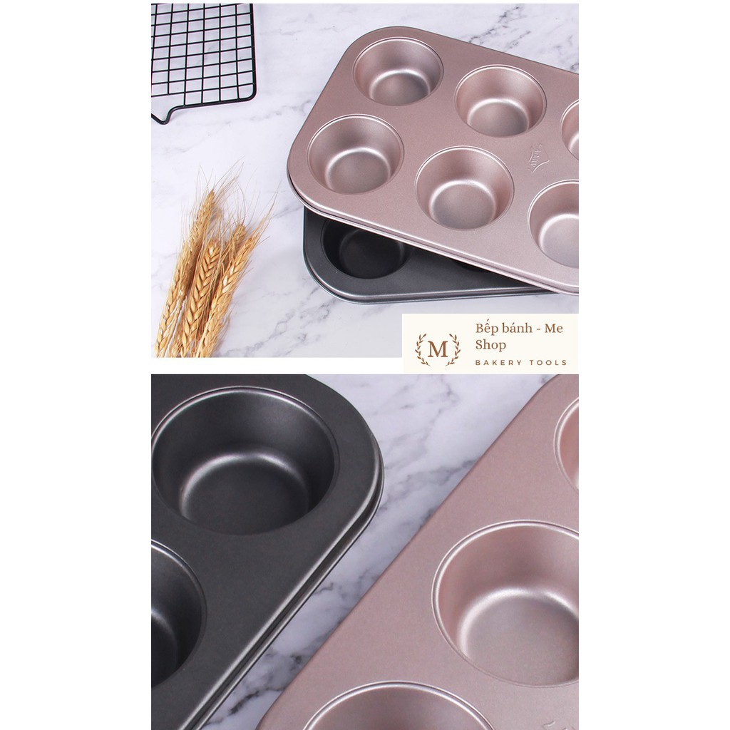 Khuôn 6 Cupcake chống dính