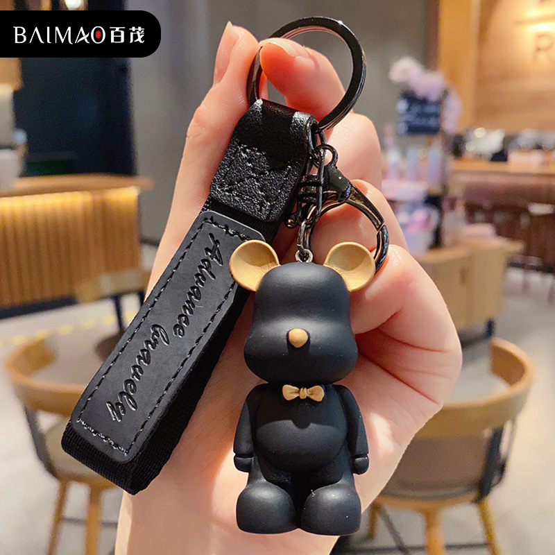 Móc khóa hình gấu bearbrick sieu đẹp dễ dương đủ 6 màu