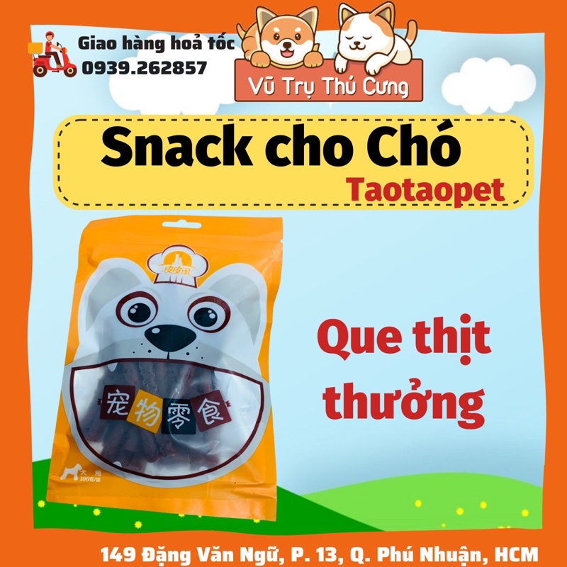 Snack ăn vặt cho Chó Taotaopet, 100g