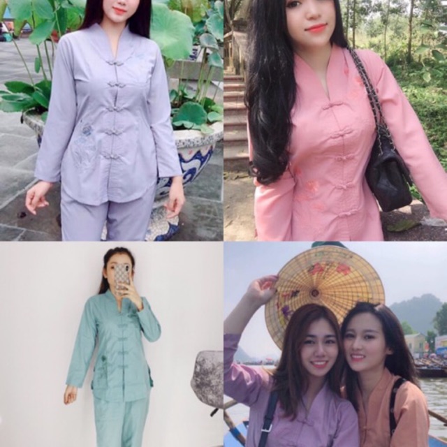 Bà lai tim thêu sen