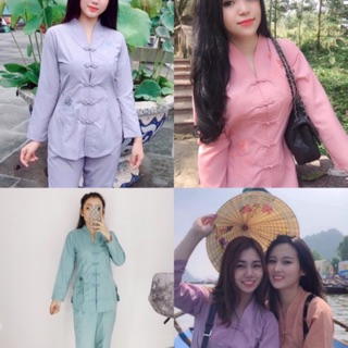 Bà lai tim thêu sen