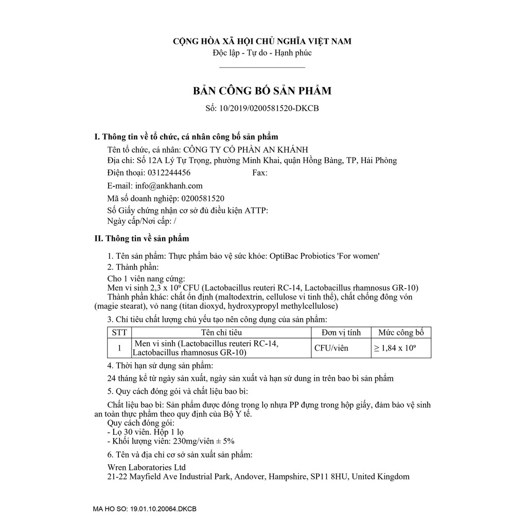 [HÀNG CHÍNH HÃNG] Men vi sinh Optibac tím cho phụ nữ | BigBuy360 - bigbuy360.vn