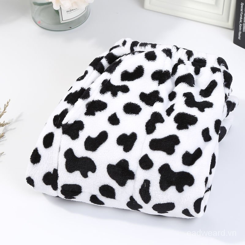 Quần ngủ flannel dày dặn giữ ấm mùa đông cho nam và nữ