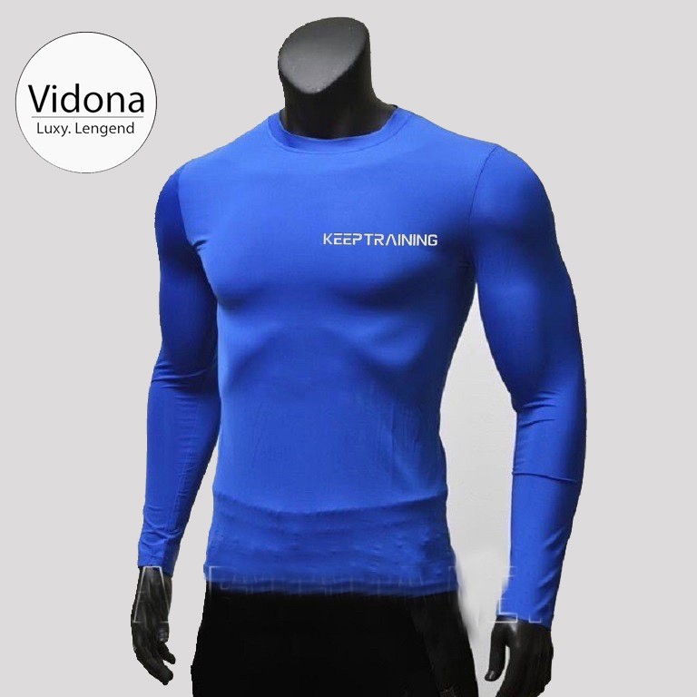 ÁO GIỮ NHIỆT NAM DÀI TAY, CHẤT THUN CO GIÃN 4 CHIỀU KEEPTRAINING | BigBuy360 - bigbuy360.vn