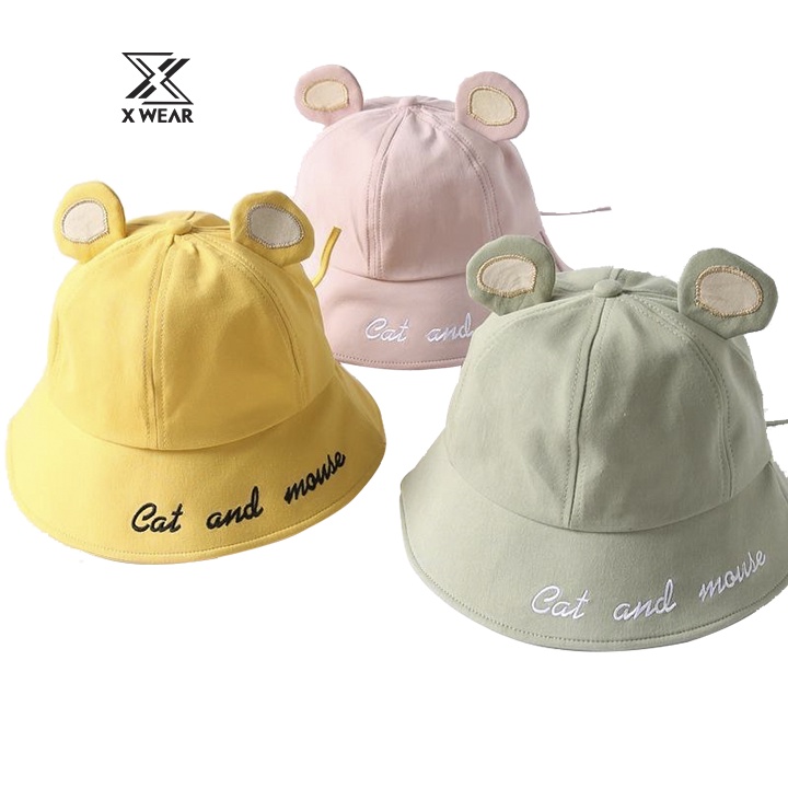 Mũ bucket X WEAR tai mèo đuôi chuột XM006