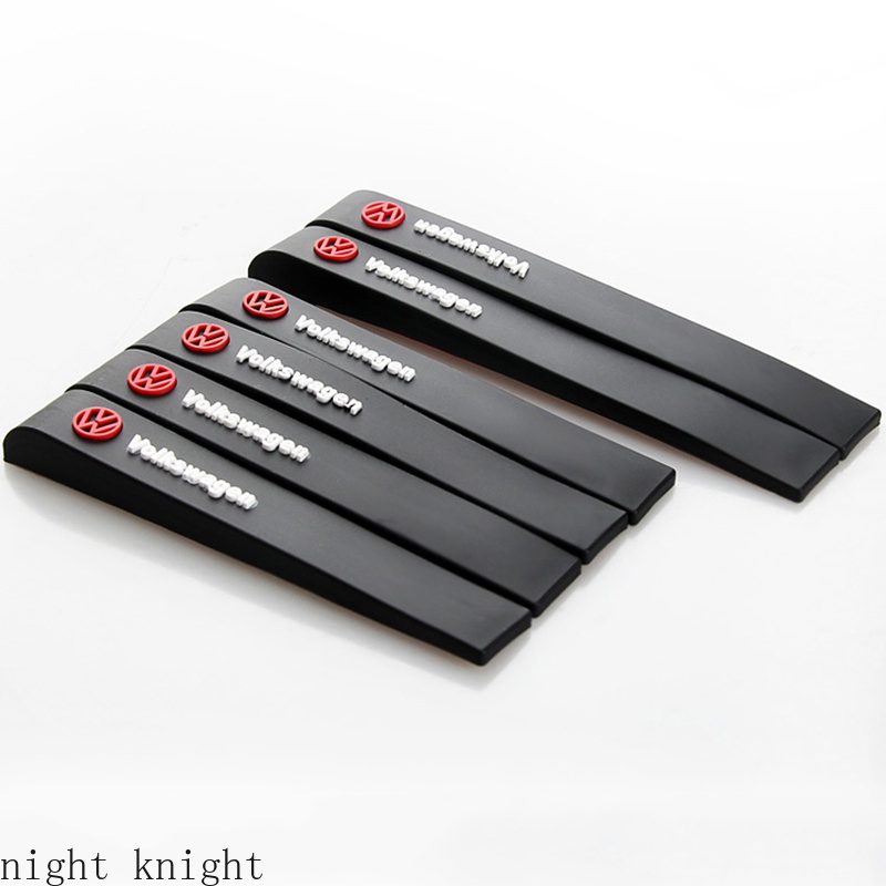 Set 6 miếng bảo vệ cạnh cửa và gương chiếu hậu bằng cao su hình logo Volkswagen chống va đập an toàn cao cấp cho xe hơi