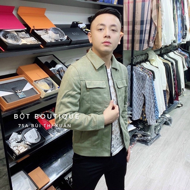 ÁO DA LỘN XANH RÊU HÀNG QC CAO CẤP XẢ KHO GIÁ SỐC