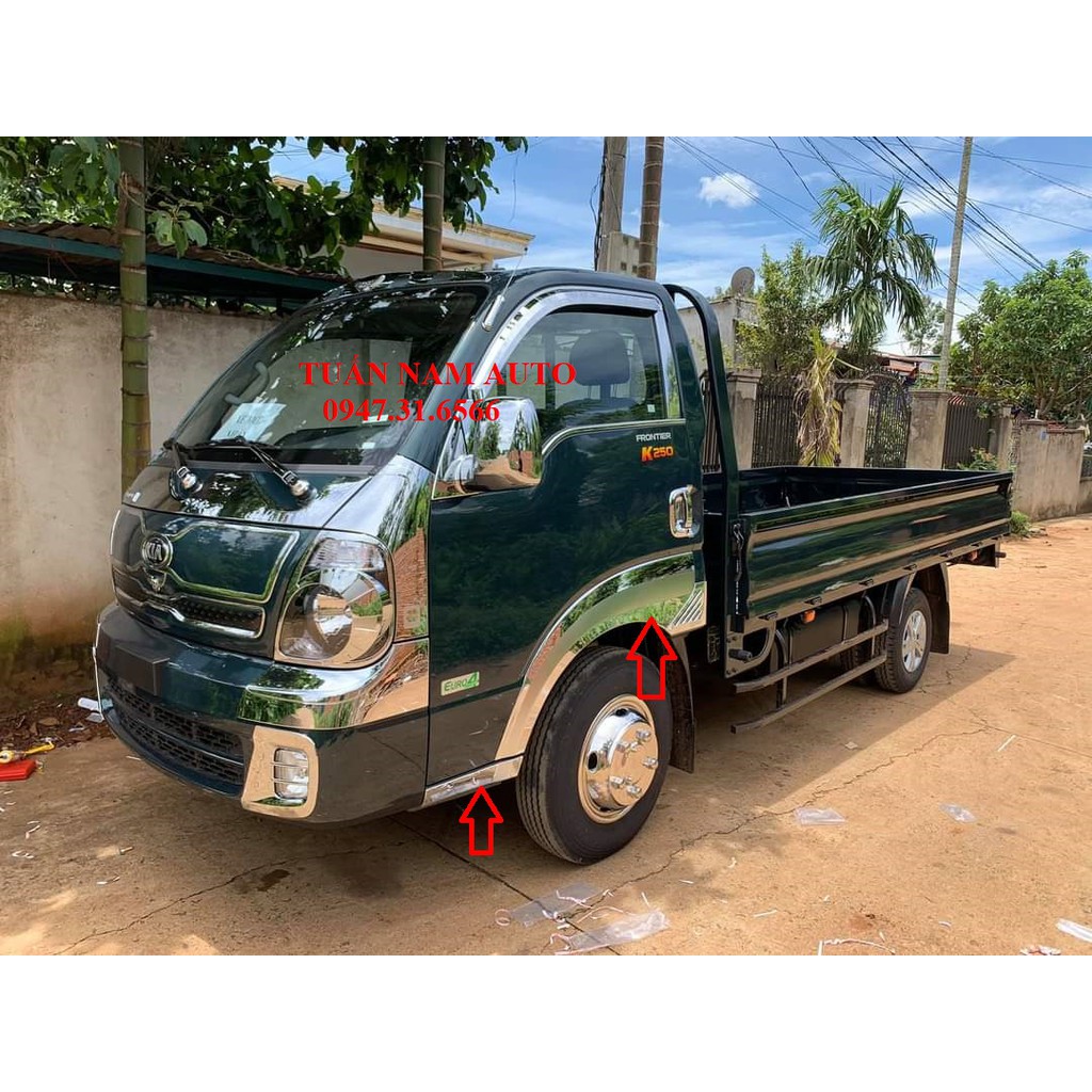 ỐP CHROME TAI XE, CHÂN CÁNH CỬA KIA K250, K200, BONGGO 3 +Hàng Hàn Quốc