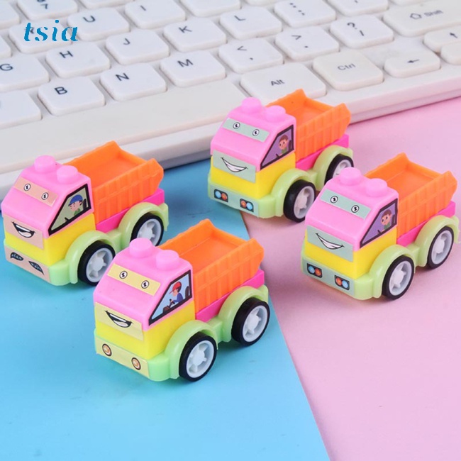 Đồ Chơi Xe Kéo Mini Nhiều Màu Sắc Dễ Thương Cho Bé