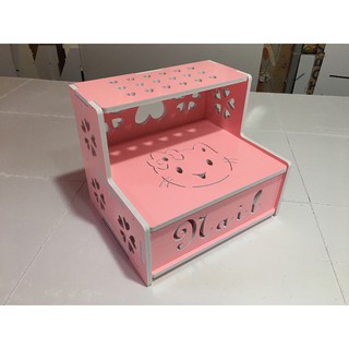 Kệ chân nail Hello Kitty 2 màu hồng siêu cute (không ngăn kéo)