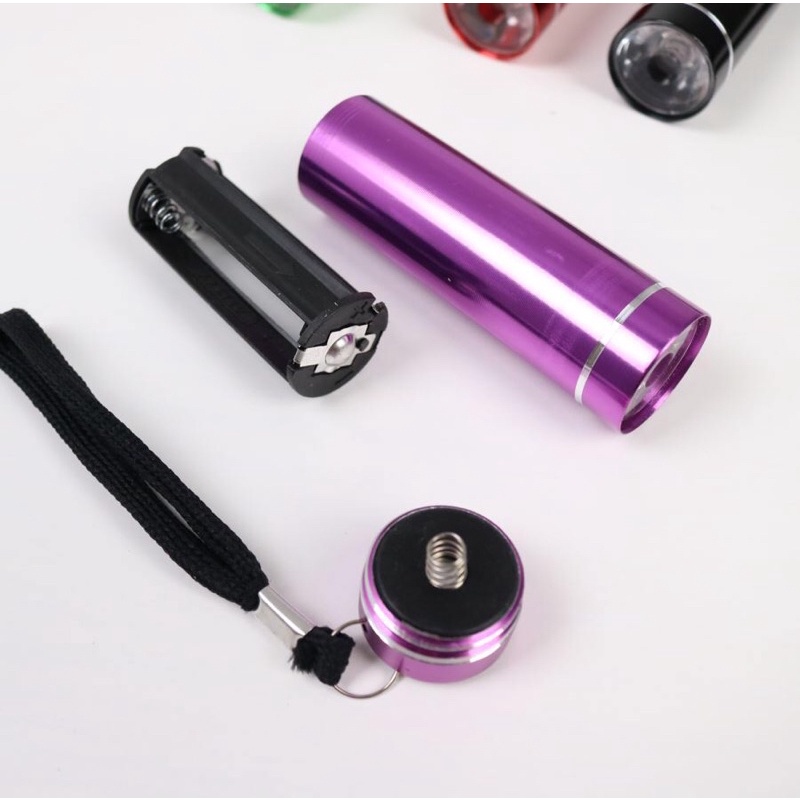 Đèn pin mini siêu sáng Flashlight hợp kim nhôm xuất dư Canada!