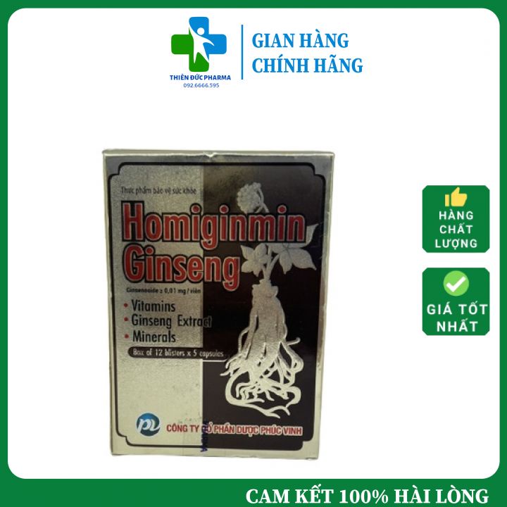 Viên Uống Homiginmin Gingseng Bổ Sung Các Chất Cần Thiết Cho Cơ Thể, Tăng Sức Đề Kháng Và Nâng Cao Thể Chất
