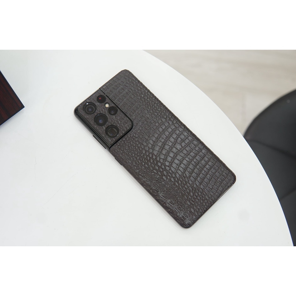 Miếng dán skin da thật cho Samsung Note 10plus Note 20 ultra S21 ultra S20 ultra s 22 ultra Note 9 8 S10 Plus