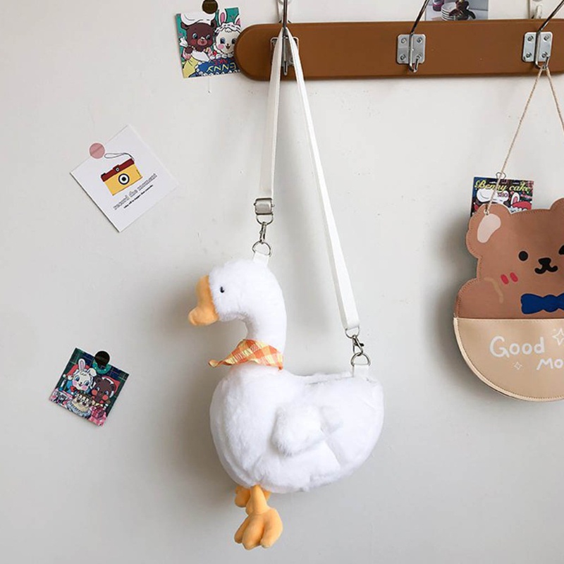 Túi Đeo Chéo Hình Vịt Hoạt Hình Đáng Yêu