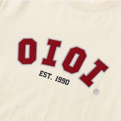 Áo thun form rộng unisex nam nữ Oioi Rose chính hãng Hàn Quốc in tên logo thời trang | SIGNATURE T-SHIRTS