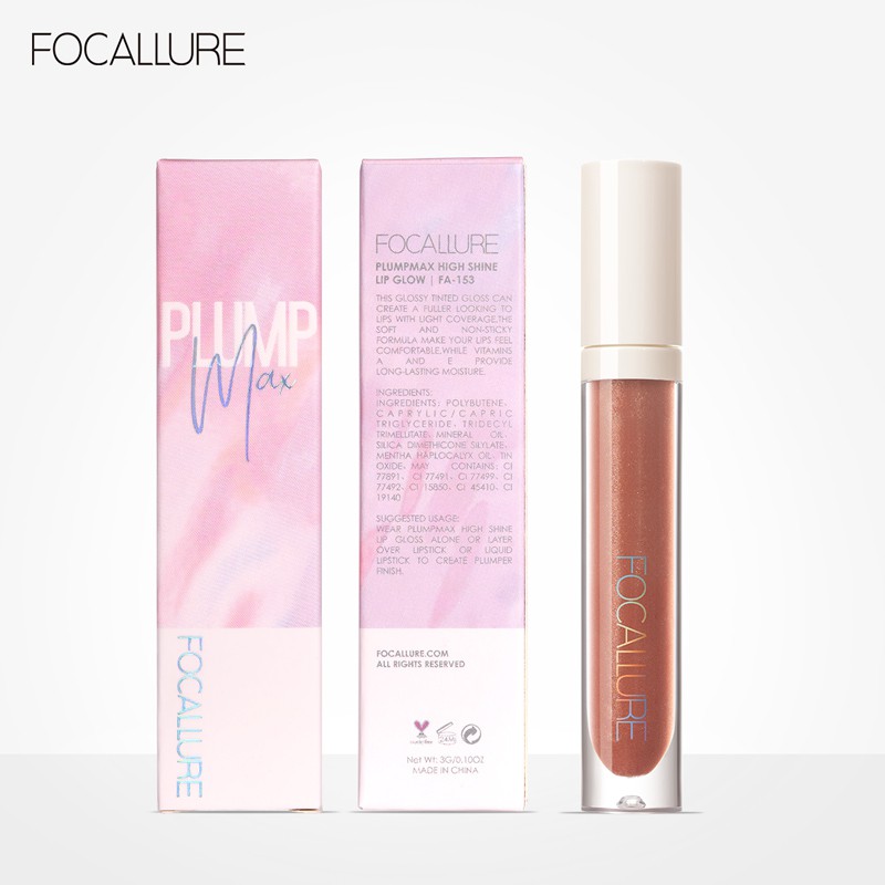 FOCALLURE PLUMPMAX High Shine & Shimmer Lip Gloss 10 màu 3g 1pc #8