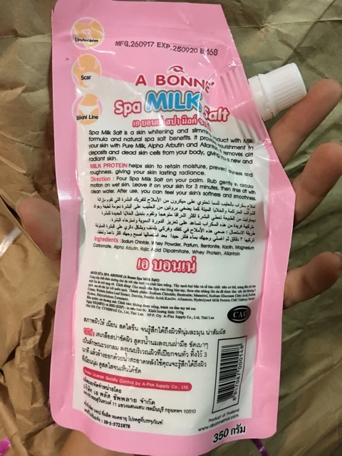 MUỐI TẮM SỮA BÒ trắng da ABONNE 350g Thái Lan | BigBuy360 - bigbuy360.vn