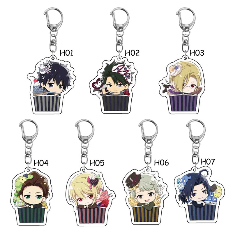 Móc khóa hình nhân vật hoạt hình Moriarty The Patriot thiết kế thời trang