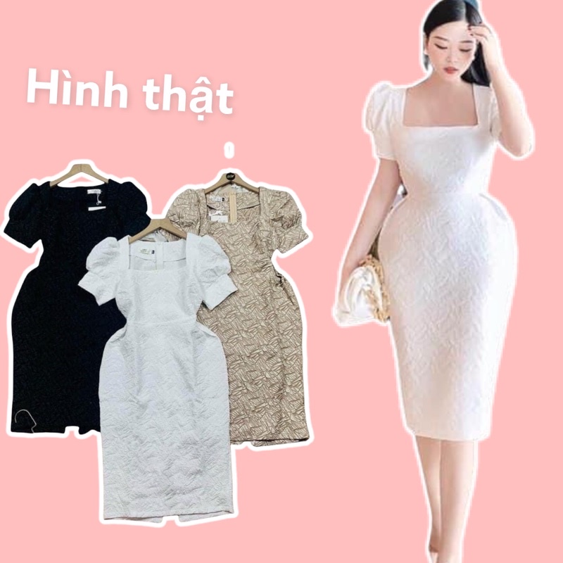 (HÀNG LOẠI 1) Đầm Suông Gấm Hoa Đuôi Cá Chuẩn xịn CO SAN