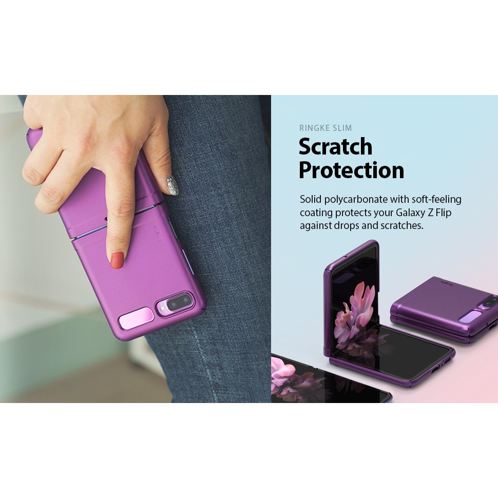 Ốp lưng Galaxy Z Flip Ringke Slim Hàn Quốc (Ringke Slim for Galaxy Z Flip Case) | BigBuy360 - bigbuy360.vn