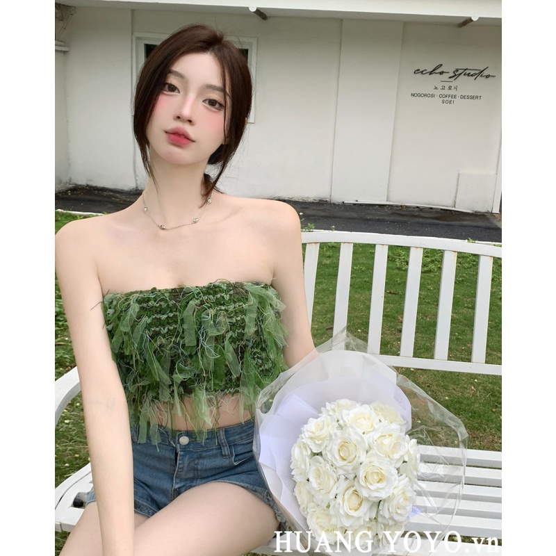 Áo Ống Hai Dây Dáng Ôm Phong Cách Hàn Quốc Thời Trang Mùa Hè Quyến Rũ Dành Cho Nữ