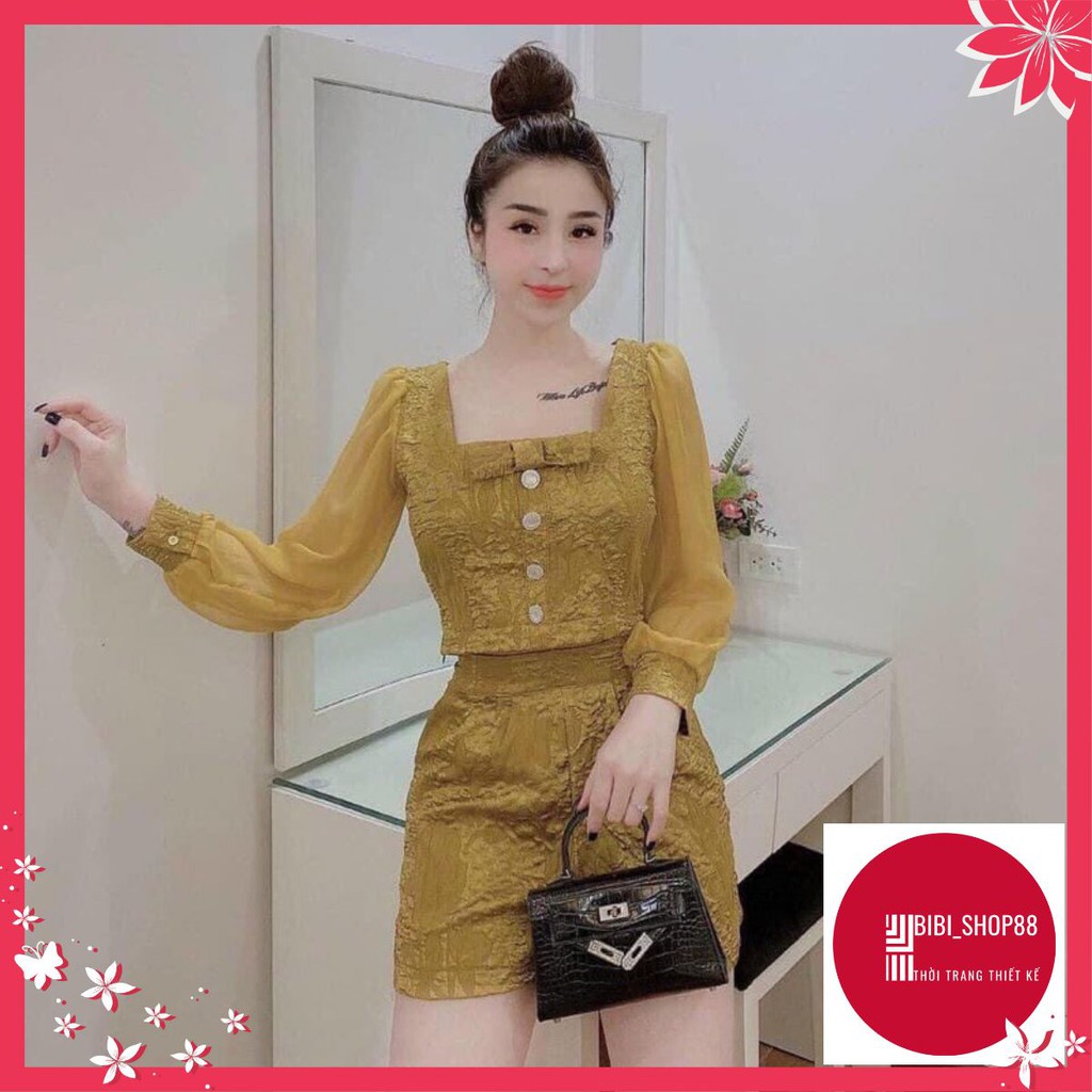 Set Bộ Đùi Nữ Chất Gấm Hoa Vân Nổi Feesize < 58kg