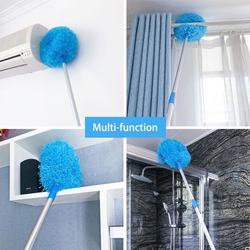 CHỔI LÔNG KÉO DÀI 145CM, cây cọ quét bụi thu gọn, dụng cụ vệ sinh quạt trần nhà cửa trên cao, cleaning stuff cleaner