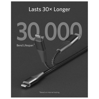 Powerline+ II USB C to Lightning Cable [3 ft Apple MFi Certified]