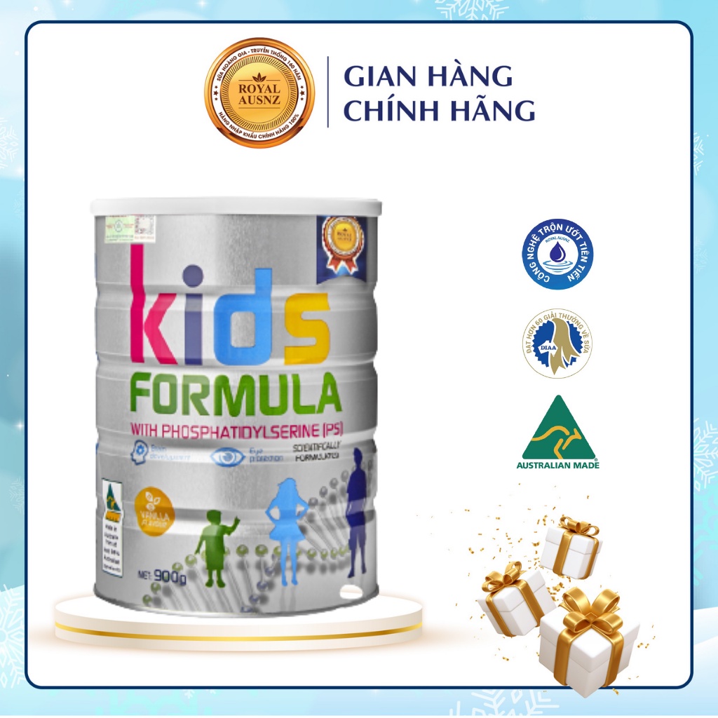 Sữa Bột Hoàng Gia Úc Kids Formula Bổ Sung Dưỡng Chất Cho Trẻ Từ 3-18 Tuổi ROYAL AUSNZ 900g