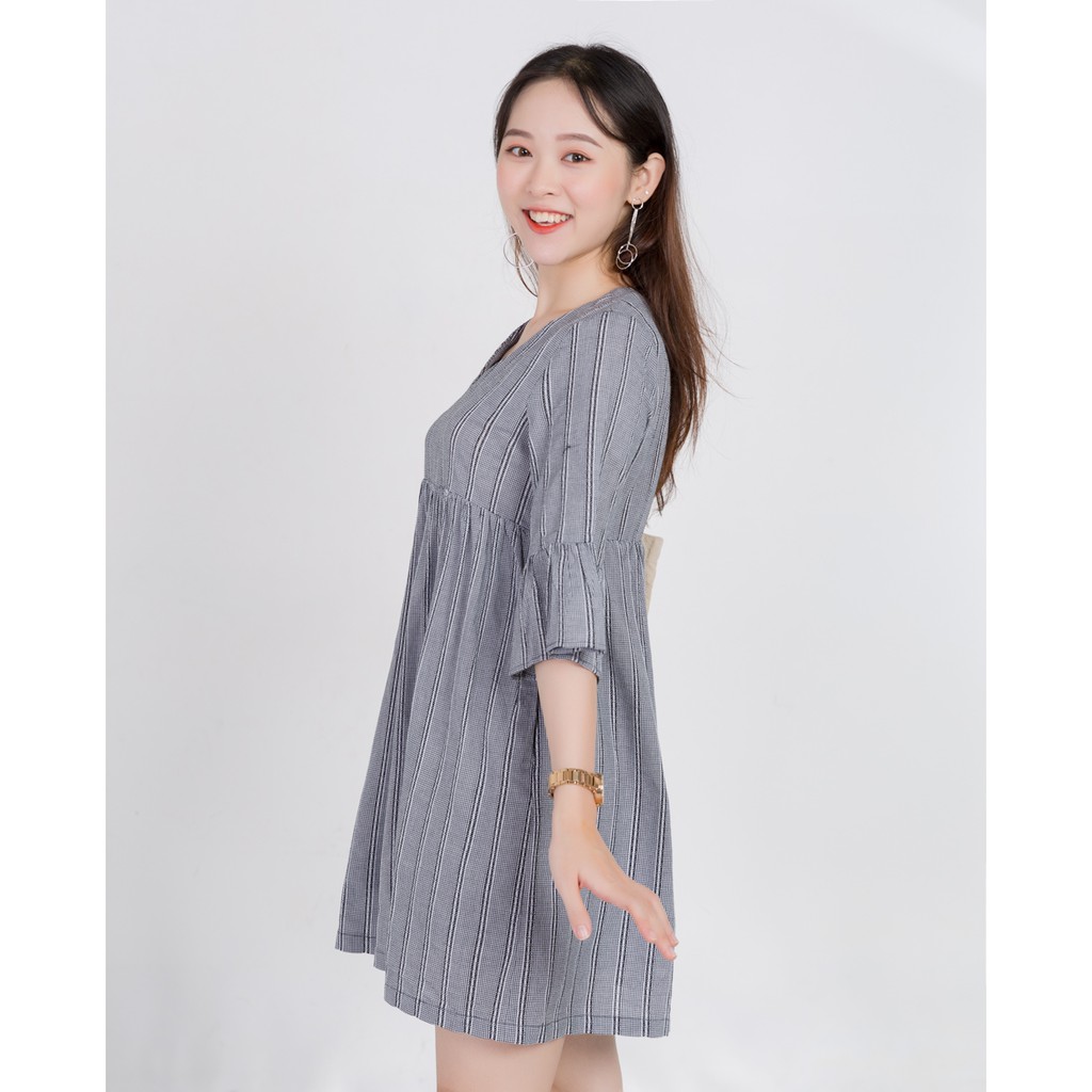 [Mã FASHIONMALLT4 giảm 15% đơn 150k] Đầm baby doll cổ tim tay lỡ J-P Fashion | BigBuy360 - bigbuy360.vn