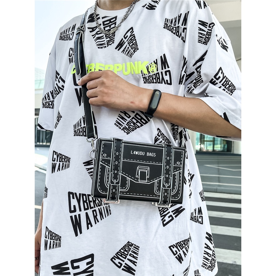 [MENSWEAR ELEGANT FARMER] Túi hộp đeo chéo với thiết kế mới độc lạ phù hợp cho cả Nam &amp; Nữ (1013)