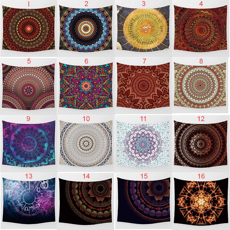 Bán Chạy Nhất Thảm Treo Tường In Họa Tiết Mandala Cỡ Lớn Độ Nét Cao Trang Trí Nhà Cửa