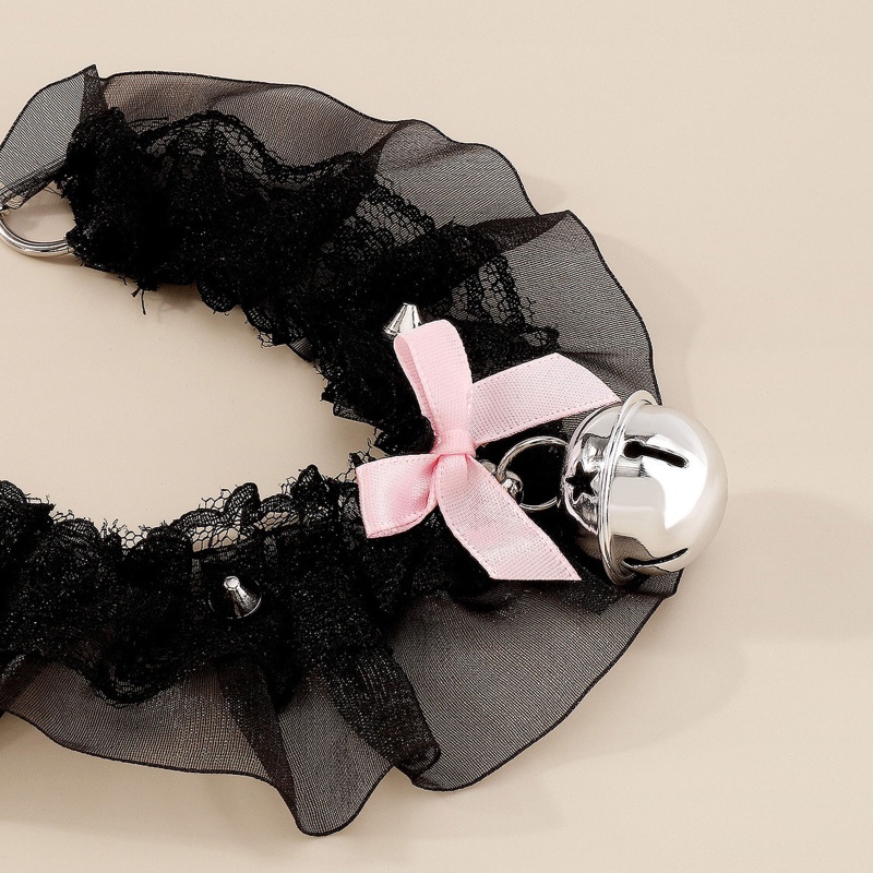 XIXI Vòng Cổ Choker Ren Phối Nơ Phong Cách Lolita Gothic Ngọt Ngào