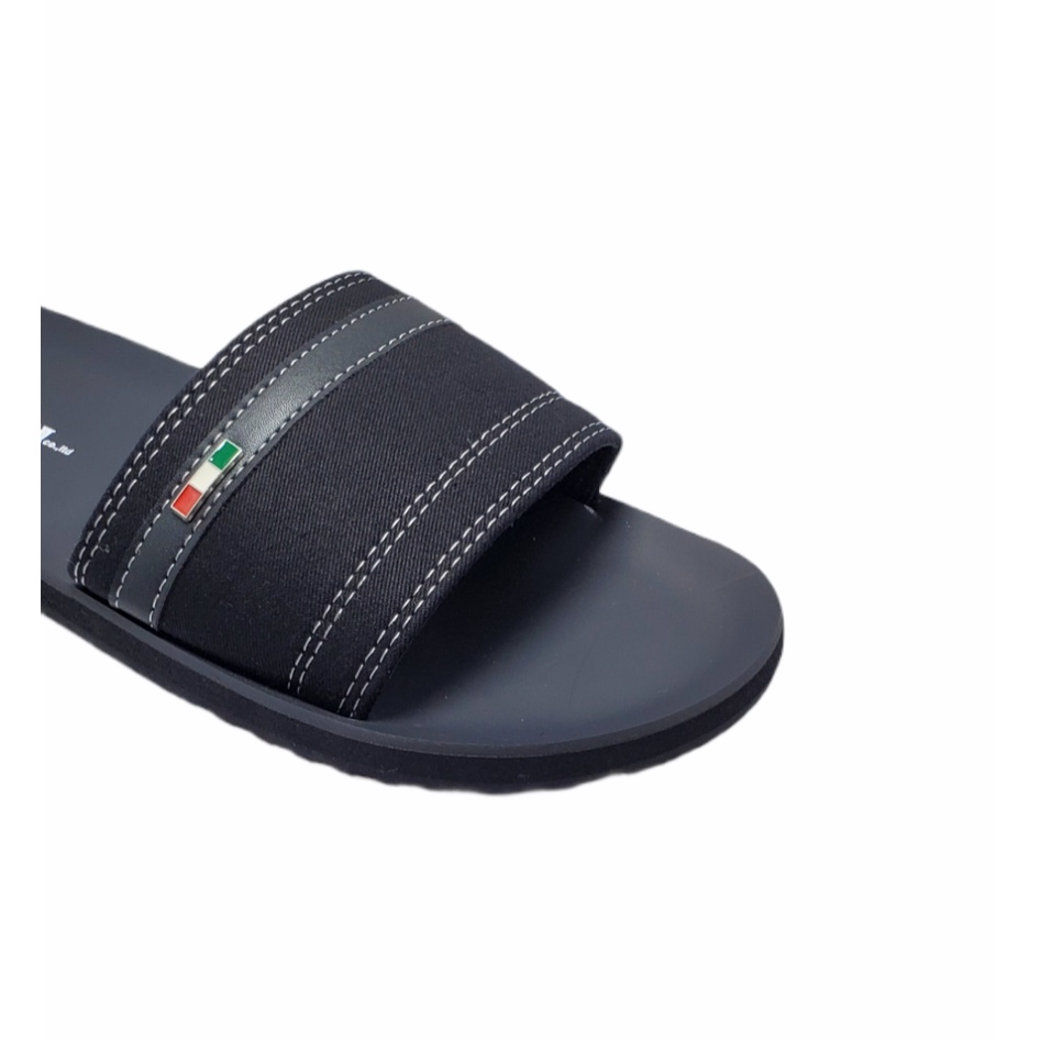 Dép Quai Ngang Nam Màu Đen Kiểu Dáng Basic GIA VI - DN01