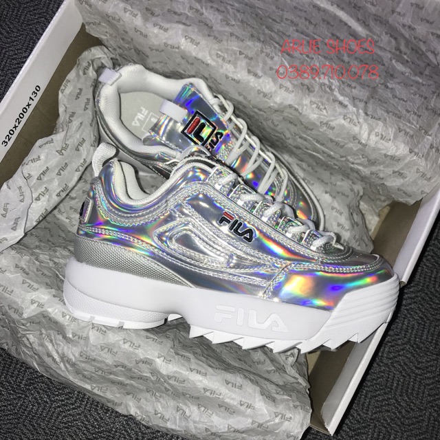 Giày Fila Disruptor 2 Silver Authentic uk Chính Hãng 💯%