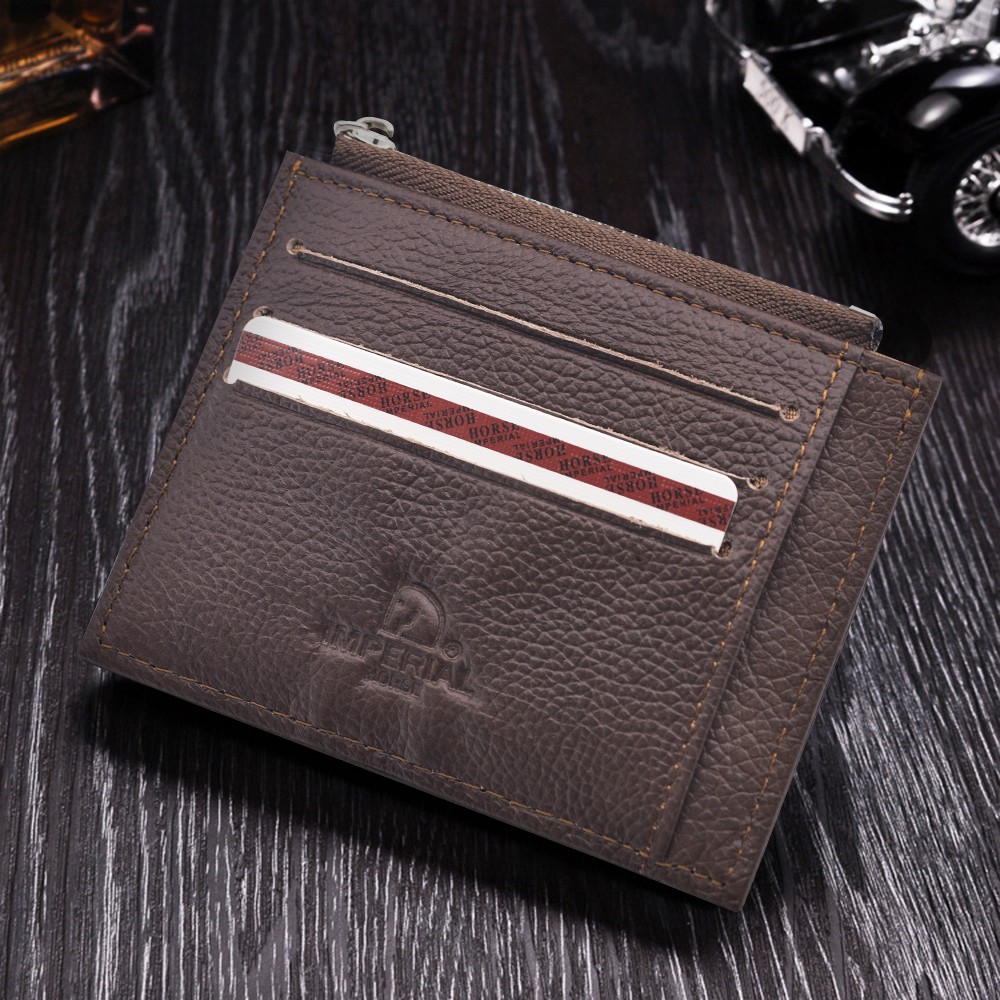 Short Wallet For Men Coin Purse Card Holder Photo Holder imperial Horse A20002