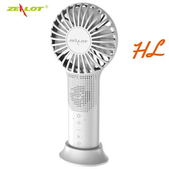 Loa Bluetooth 5.0 Zealot S48 (Tích Hợp Quạt 3 Tốc Độ, Có Micro Đàm Thoại) - Chính Hãng - Hưng Long PC