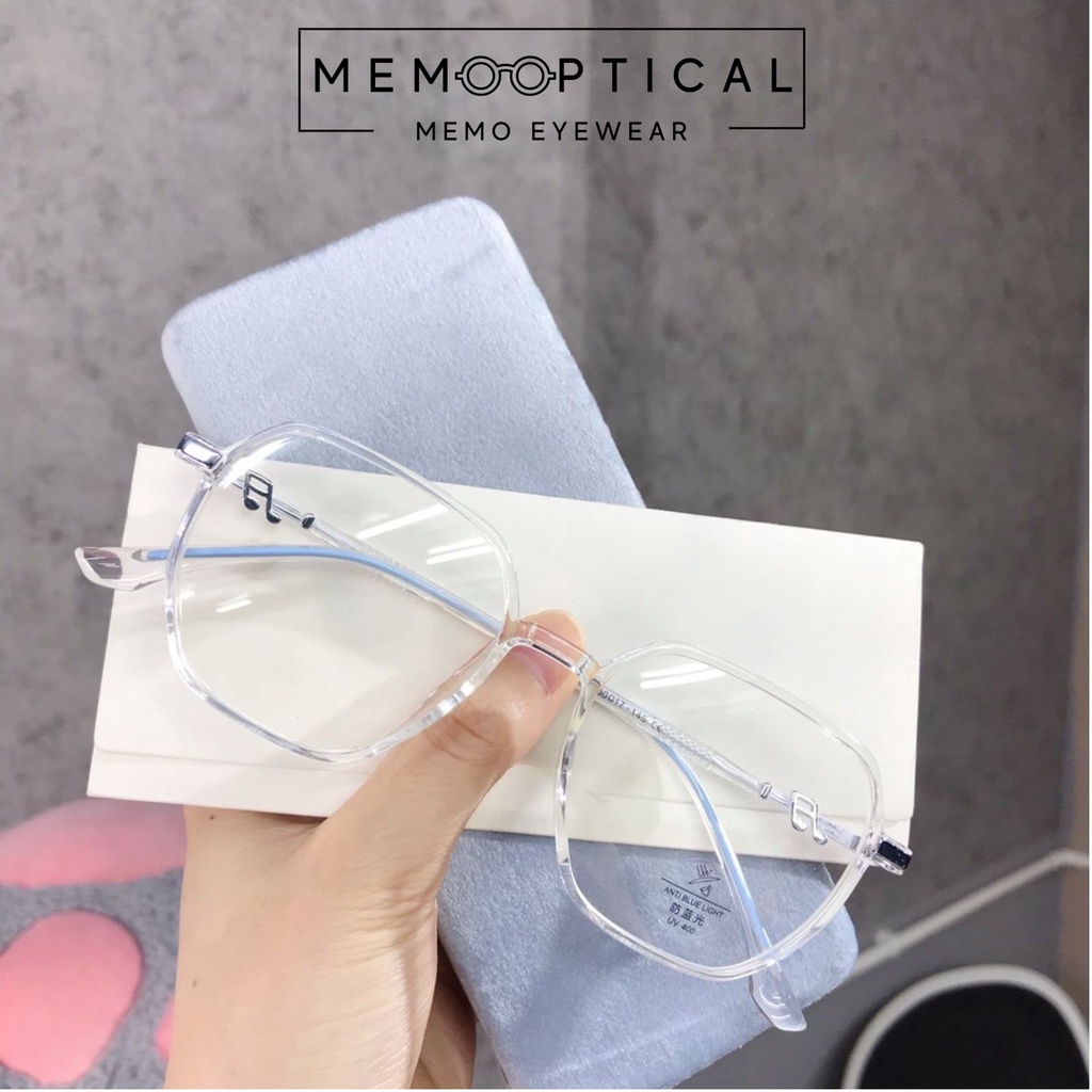 Gọng kính dáng vuông cao cấp Memo Optical Kính thời trang Hàn Quốc Leisure 309