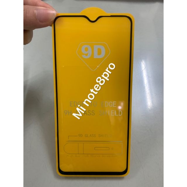 Tấm dán kính cường lực full 9D Xiaomi Redmi Note 8 tràn màn hình ( GIÁ SỈ )