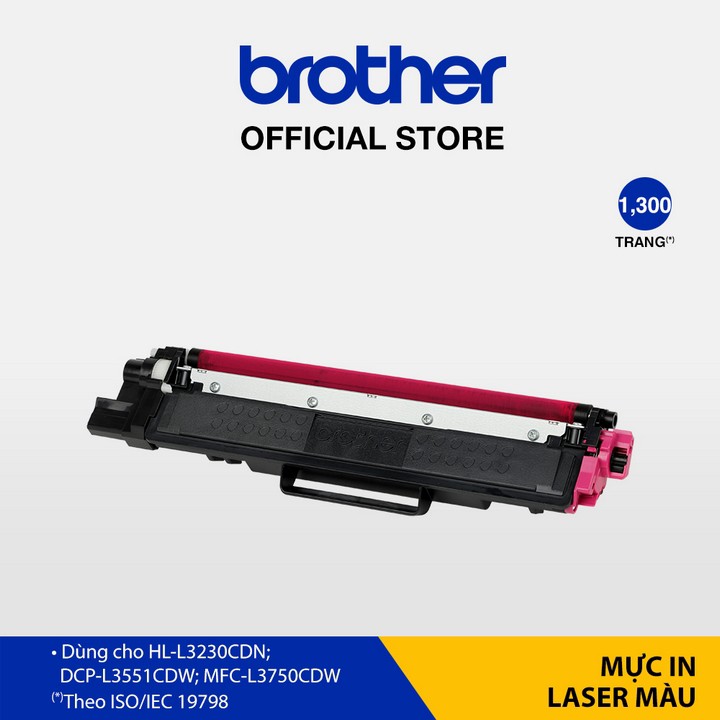 Mực in laser màu Brother TN-263M (hồng) cho máy in HL-L3230CDN/ DCP-L3551CDW/ MFC-L3750CDW