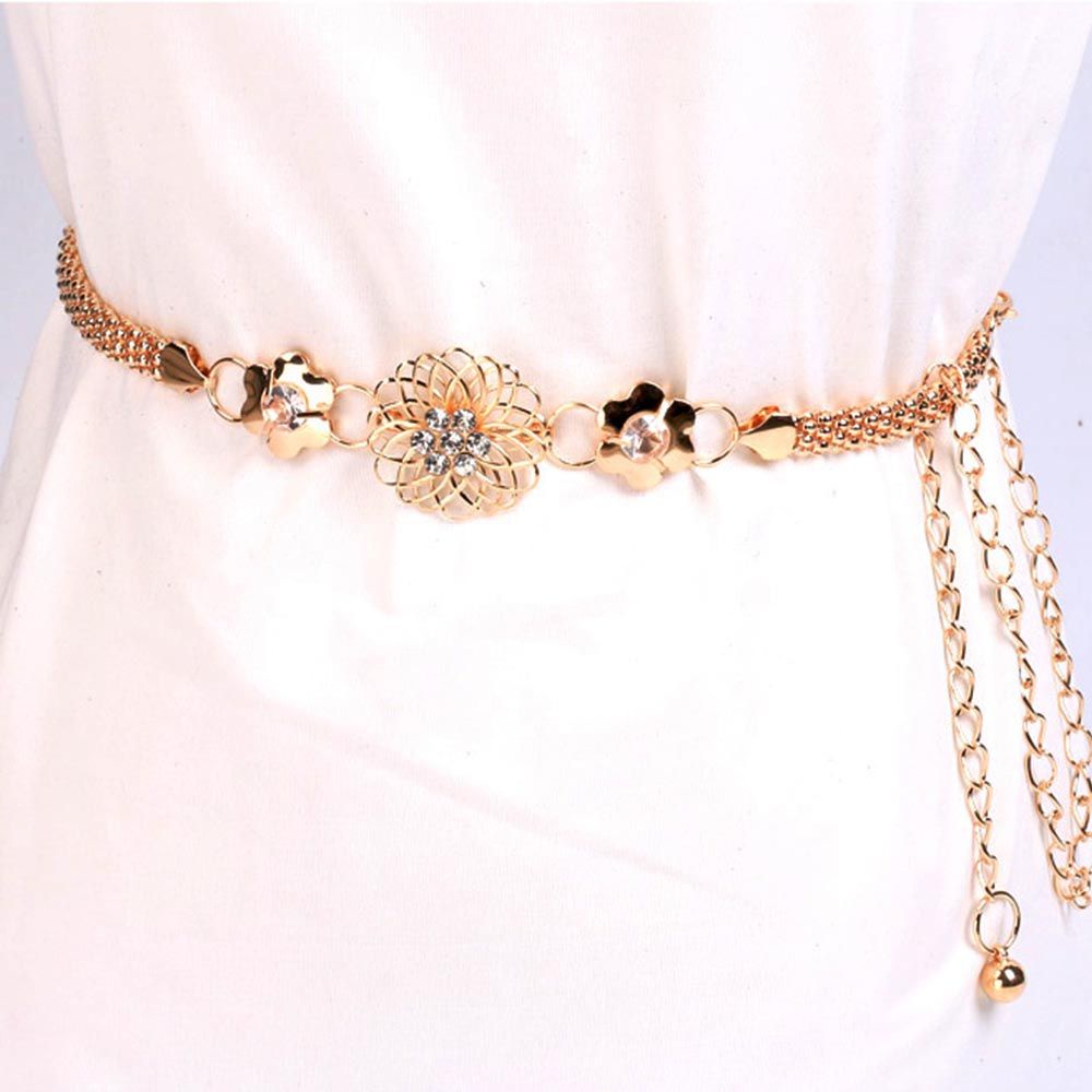 Thắt Lưng Bằng Kim Loại Nhiều Màu Sang Trọng Cho Nữ