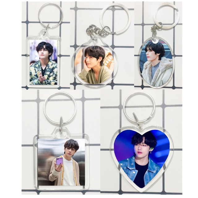 Móc khoá JIMIN BTS mica in 2 mặt ảnh khác nhau