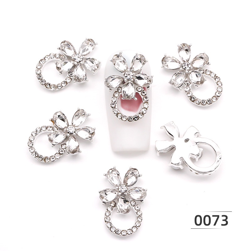 Miếng Dán Trang Trí Móng Tay Bằng Hợp Kim Phong Cách Nhật Bản Thời Trang