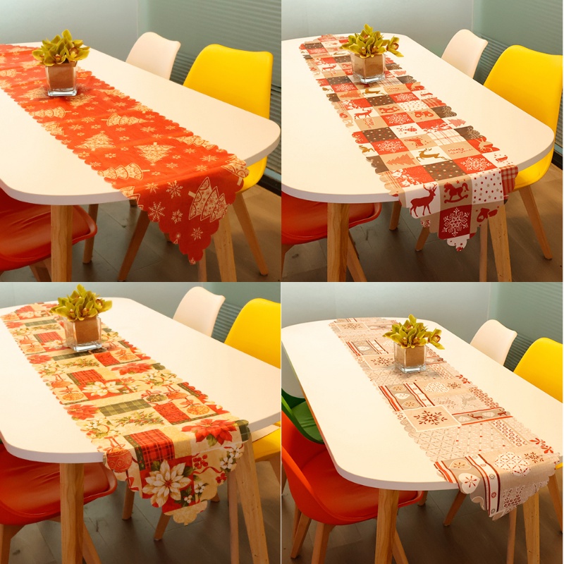 Khăn Trải Bàn In Họa Tiết Giáng Sinh Trang Trí Nhà Bếp / Bàn Ăn / Tiệc Tùng / Giáng Sinh
