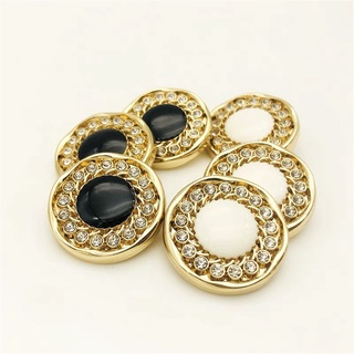 10 Cái / lốc Nút Rhinestone Siêu đẹp cho Quần áo Phụ kiện Quần áo Phụ kiện Áo khoác Lông thú Nút Thủ công Tự làm Nút may