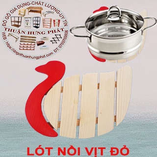 ĐẾ LÓT NỒI HÌNH CON VỊT ĐỎ-Dùng Để lót xoang, Nồi, Chảo