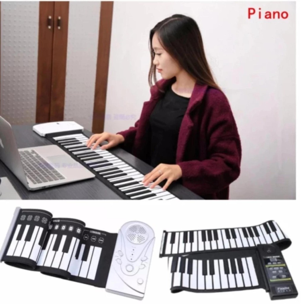 Đàn Piano điện tử cuộn dẻo 49 phím dễ dàng mang theo