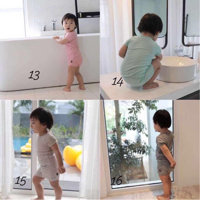 SIZE 3-13kgBộ Minky mom cạp cao cho bé trai bé gái - BMCC